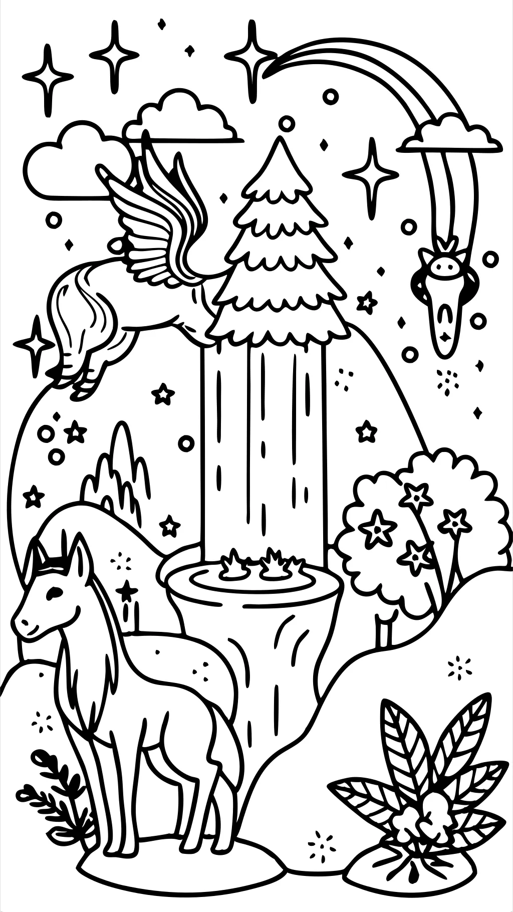 mythical coloring pages